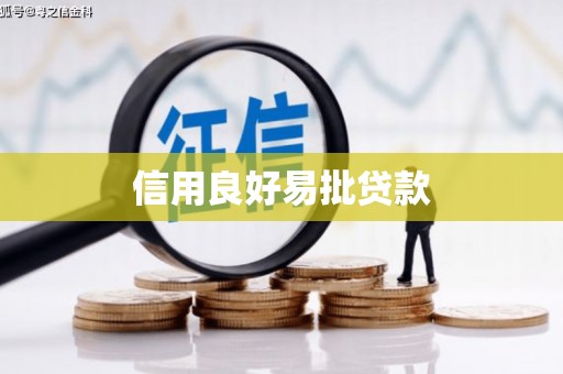 繁昌信用良好易批贷款