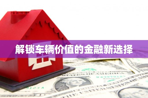 繁昌解锁车辆价值的金融新选择