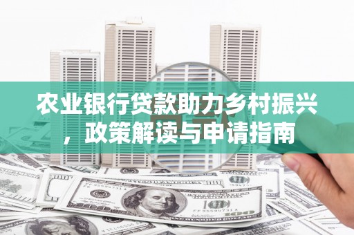 繁昌农业银行贷款助力乡村振兴，政策解读与申请指南