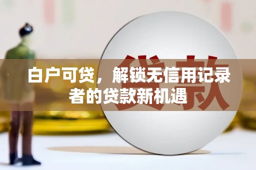 繁昌白户可贷，解锁无信用记录者的贷款新机遇