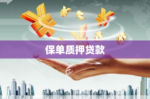 繁昌保单质押贷款