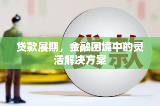 繁昌贷款展期，金融困境中的灵活解决方案