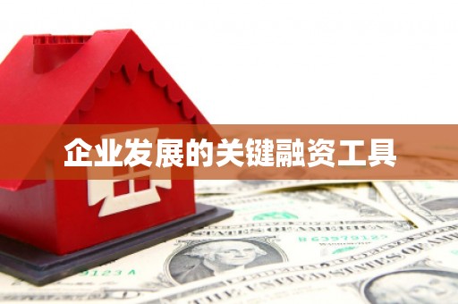 繁昌企业发展的关键融资工具