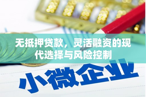 繁昌无抵押贷款，灵活融资的现代选择与风险控制