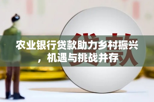 繁昌农业银行贷款助力乡村振兴，机遇与挑战并存