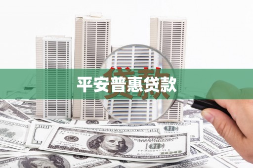 繁昌平安普惠贷款