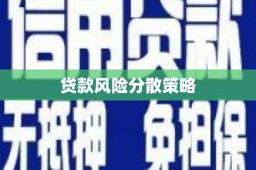 繁昌贷款风险分散策略
