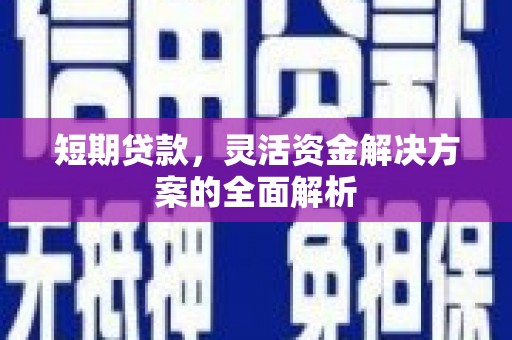 繁昌短期贷款，灵活资金解决方案的全面解析