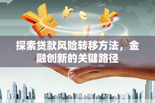 繁昌探索贷款风险转移方法，金融创新的关键路径