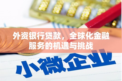繁昌外资银行贷款，全球化金融服务的机遇与挑战