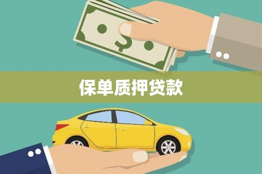 繁昌保单质押贷款